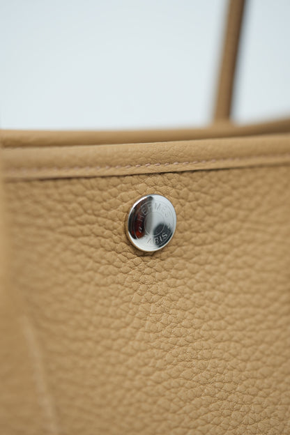 Hermes 2022 Biscuit Negonda Leather Garden Party 30