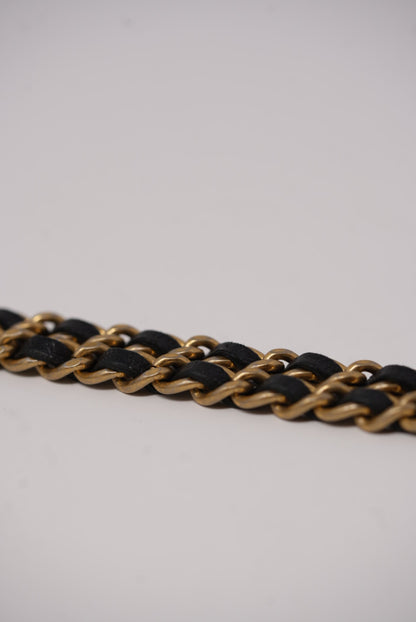 Pre-Owned CHANEL Lambskin Boy Wallet On Chain 2014-2015