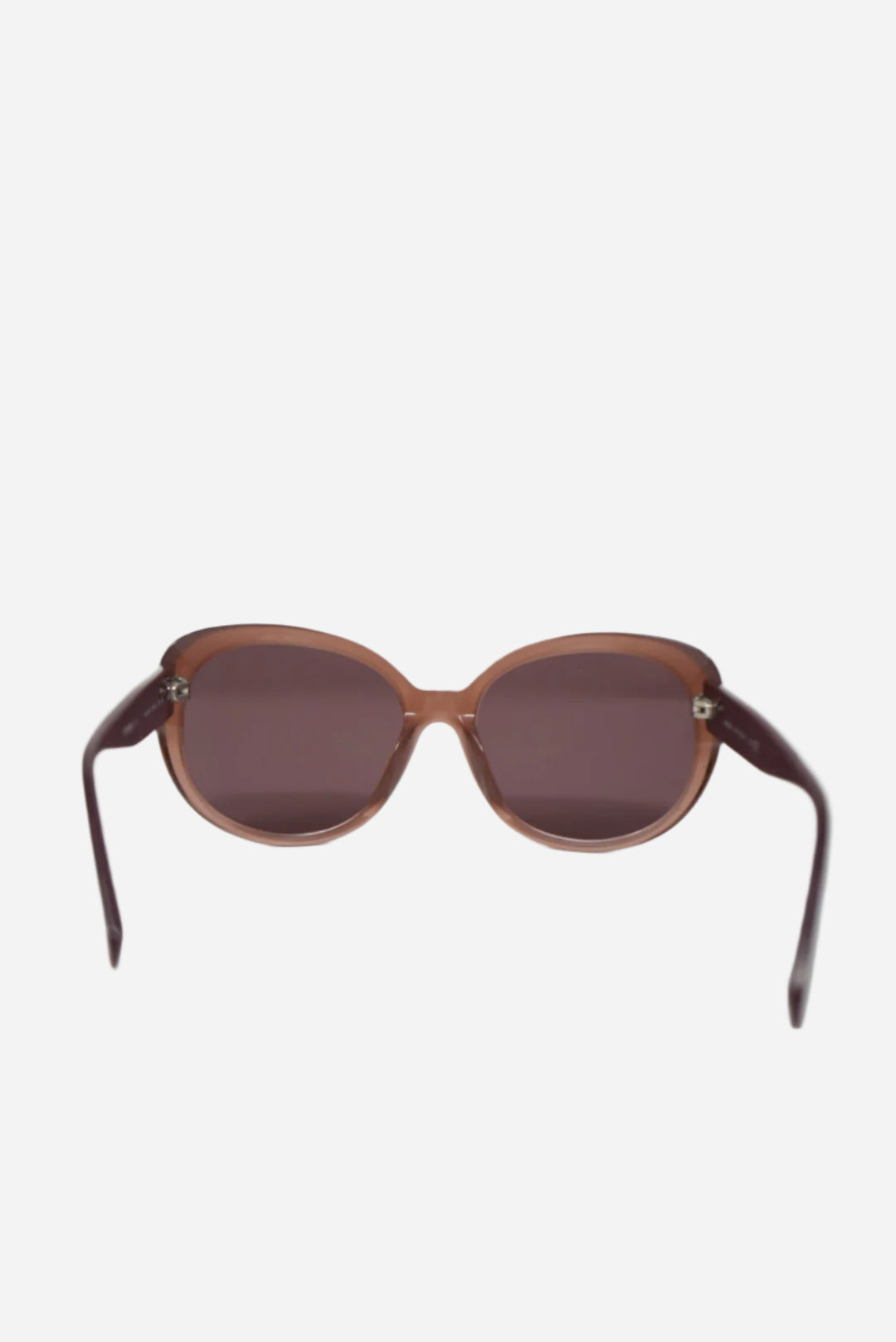 Pre-Owned Chanel Brown Acrylic Sunglasses