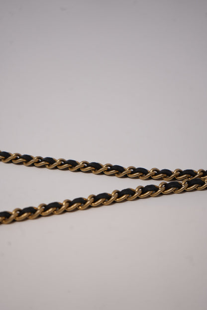 Pre-Owned CHANEL Lambskin Boy Wallet On Chain 2014-2015