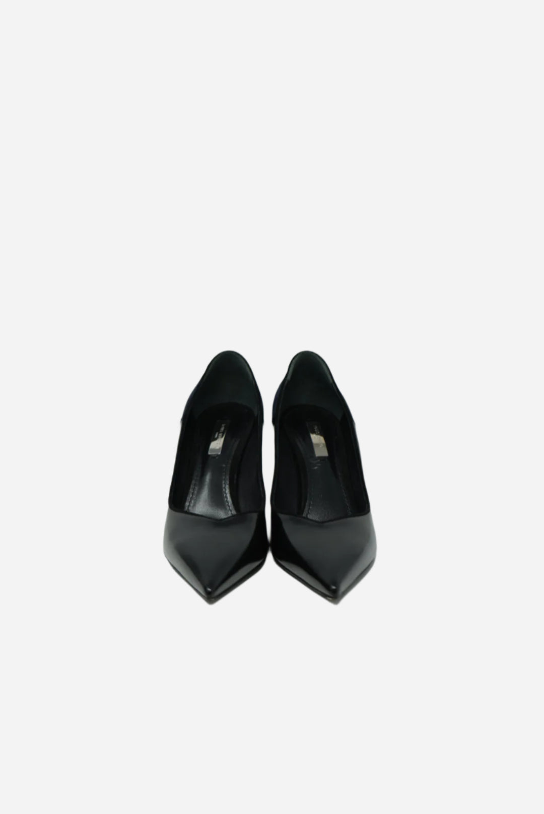 Louis Vuitton Black Velvet/Leather Pumps