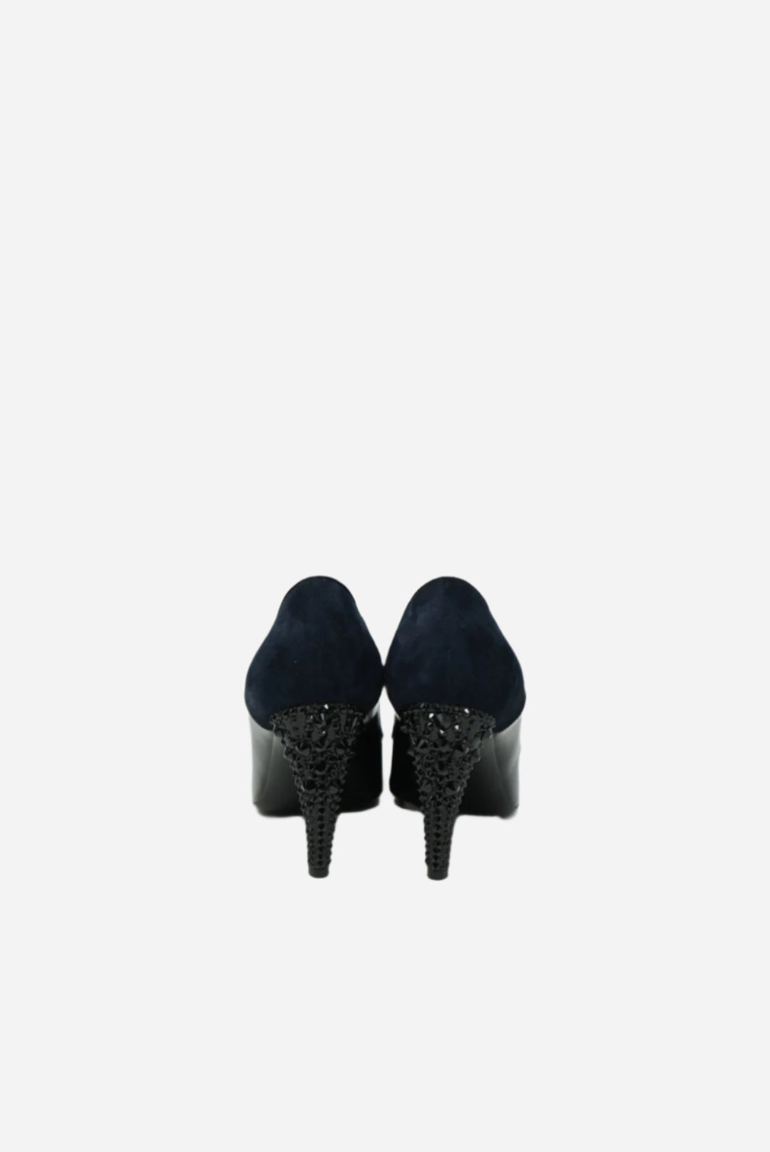 Louis Vuitton Black Velvet/Leather Pumps