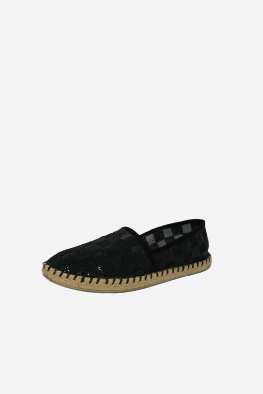 Louis Vuitton  Black Glitter Espadrilles