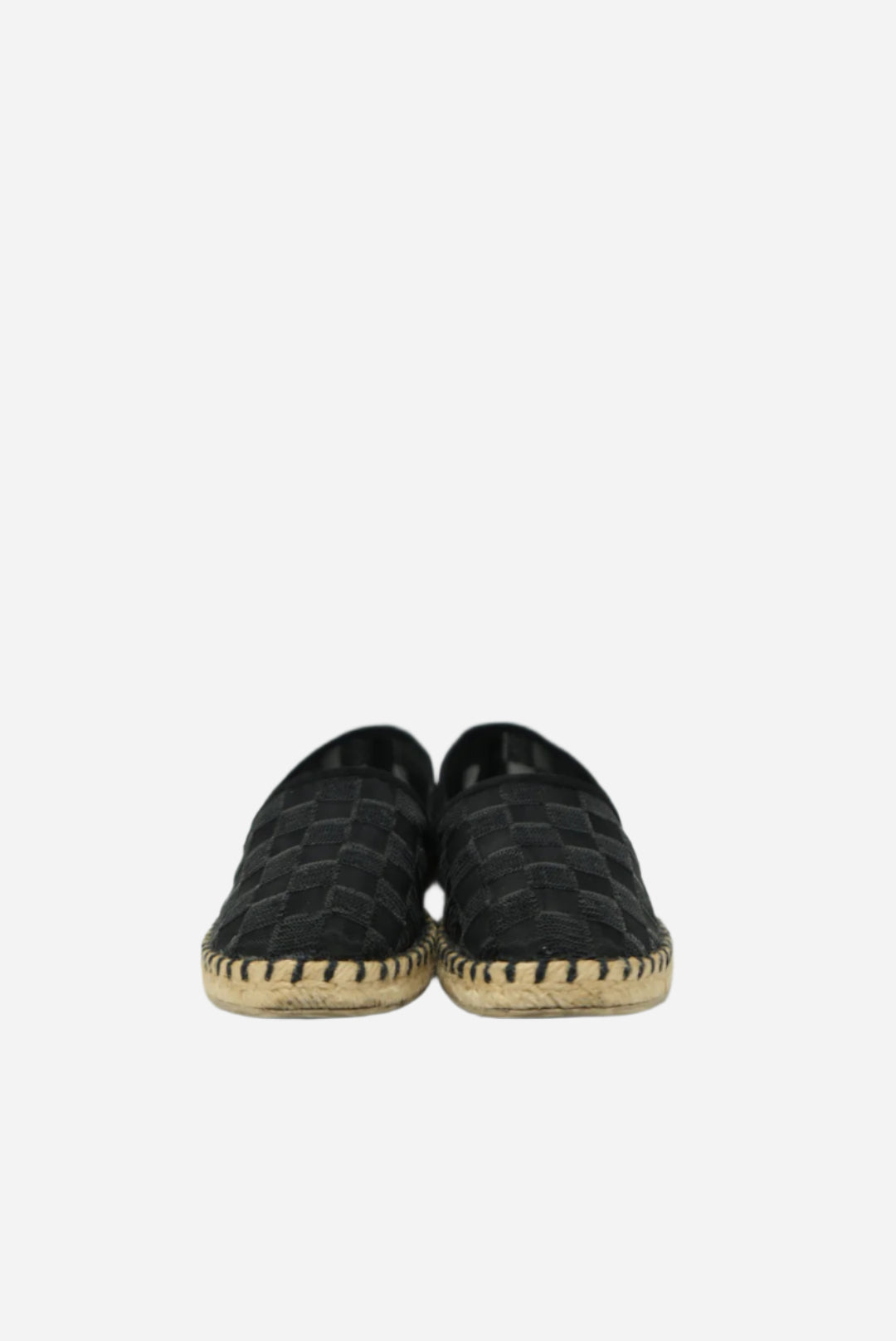 Louis Vuitton  Black Glitter Espadrilles