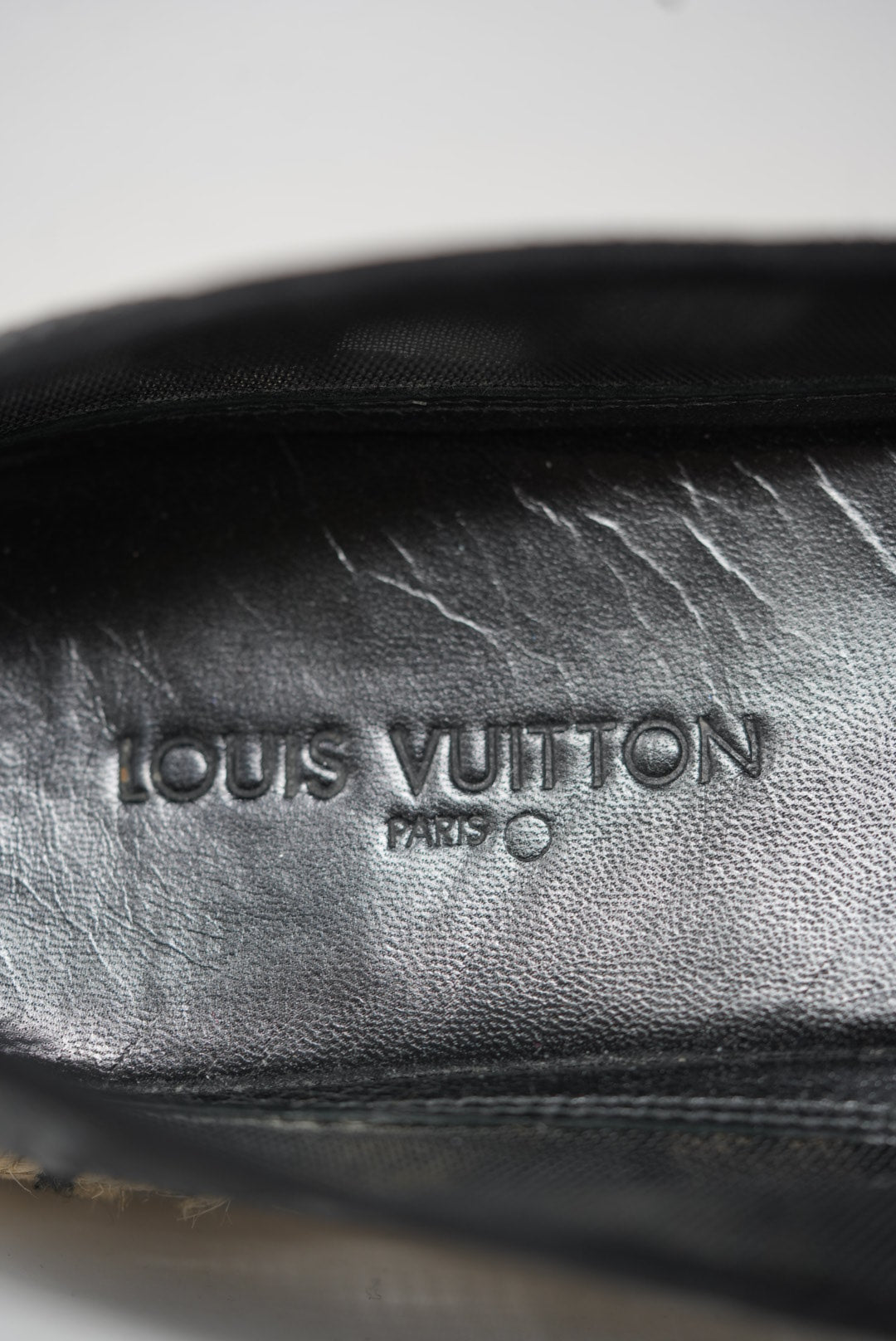 Louis Vuitton  Black Glitter Espadrilles Size 35.5