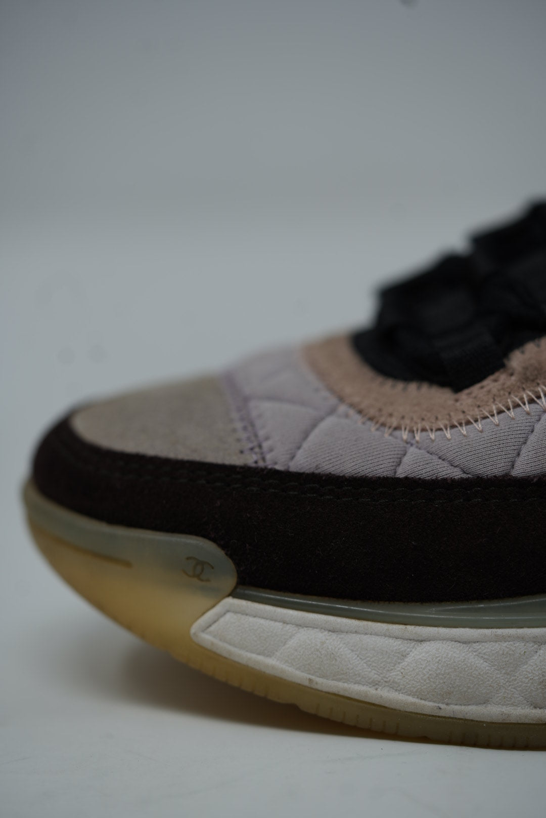 Pre-Owned Chanel Suede Leather Sneakers