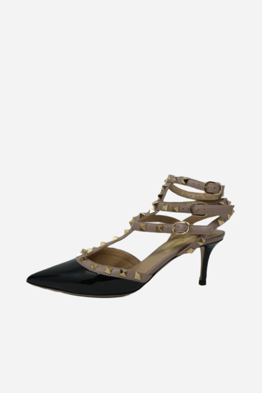 Valentino Leather Rockstud Heels Size 36