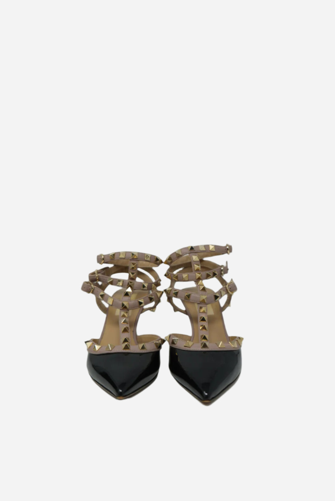 Valentino Blue Leather Rockstud Heels
