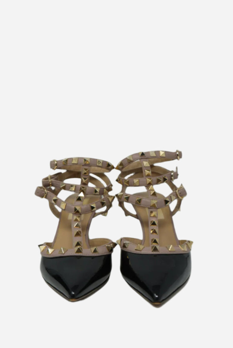 Valentino Leather Rockstud Heels Size 36