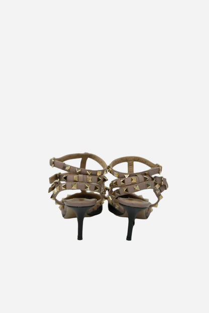 Valentino Blue Leather Rockstud Heels