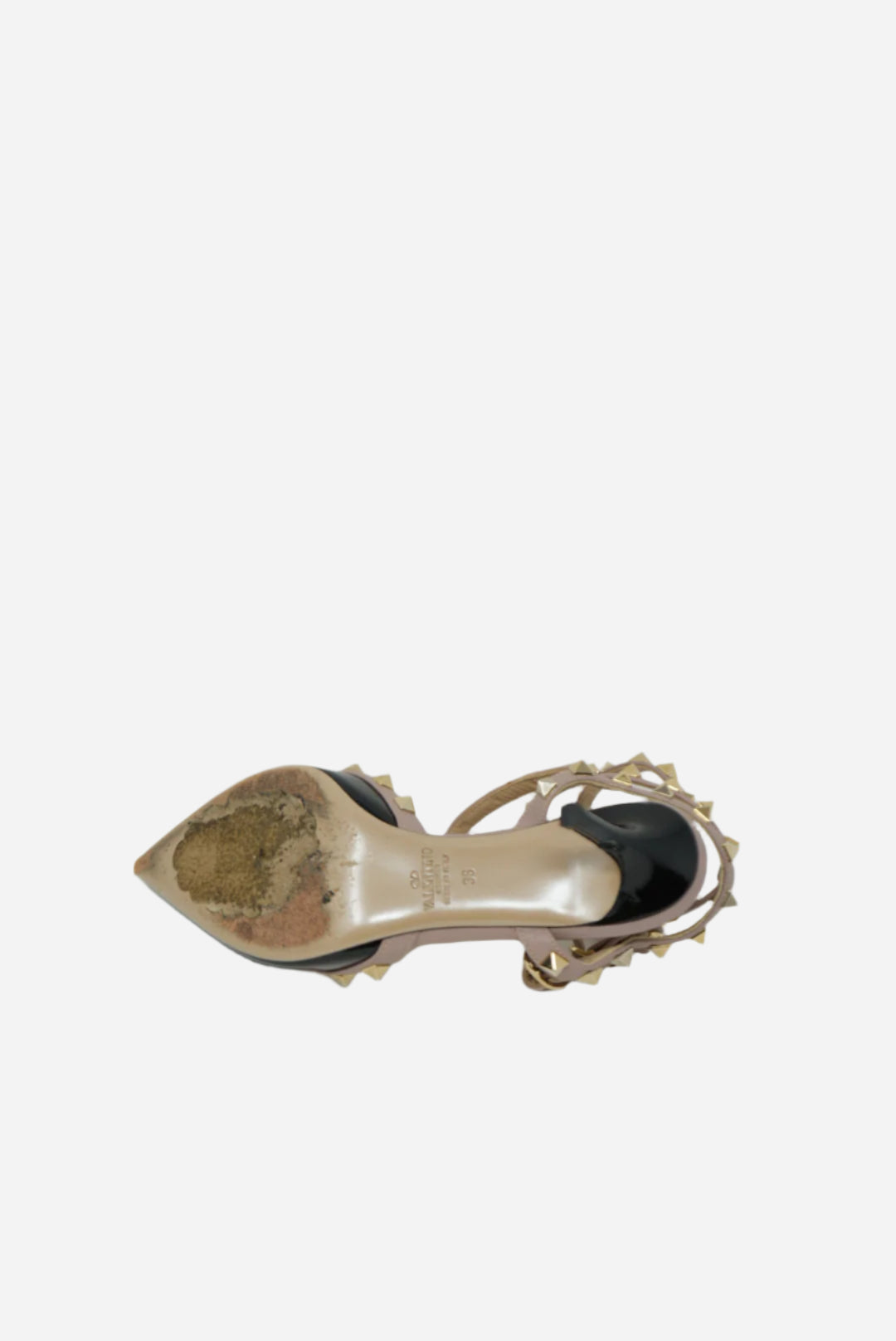 Valentino Blue Leather Rockstud Heels