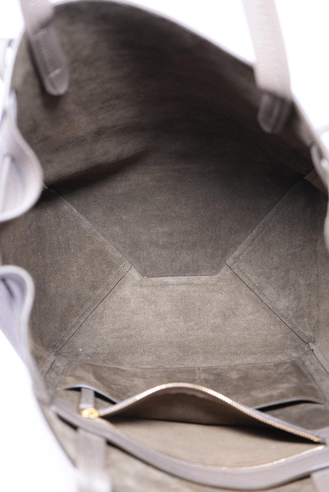 Celine Cabas Tote Calfskin Grey