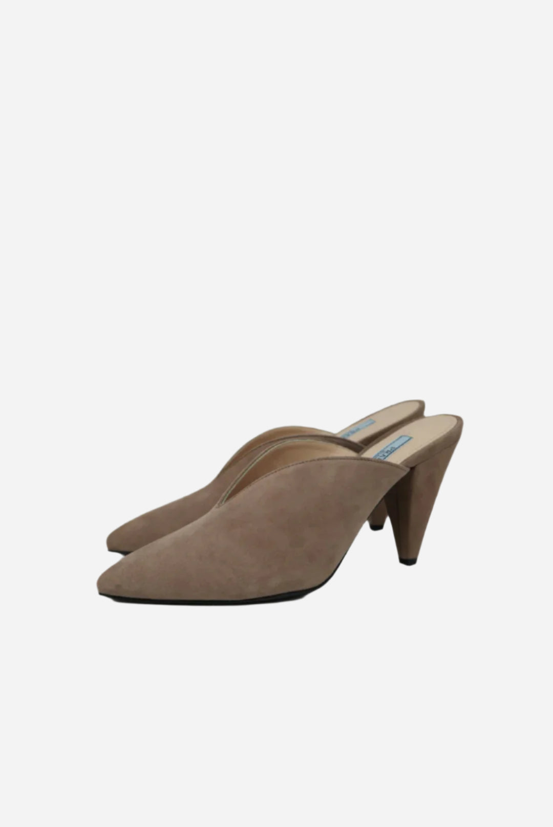 Prada Beige Suede Pumps