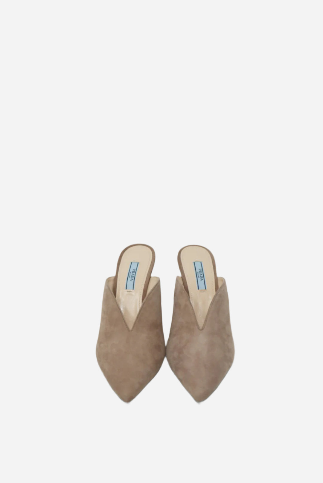 Prada Beige Suede Pumps