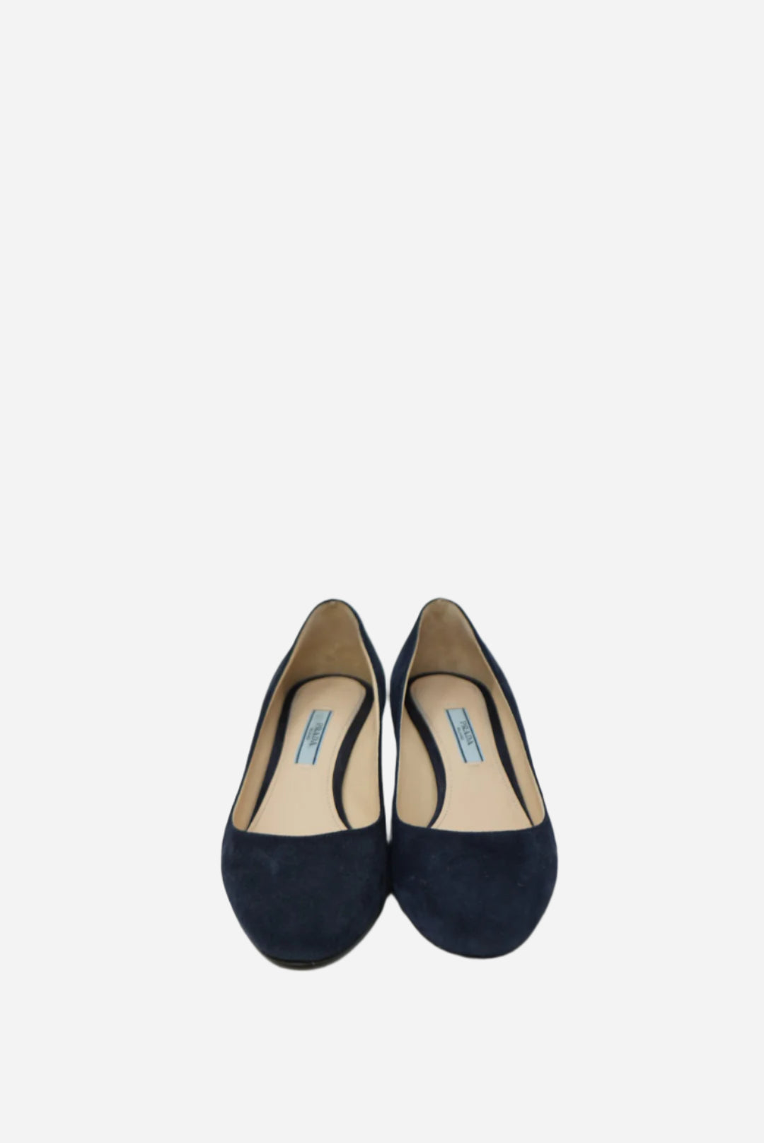 Prada Navy Blue Velvet Heels