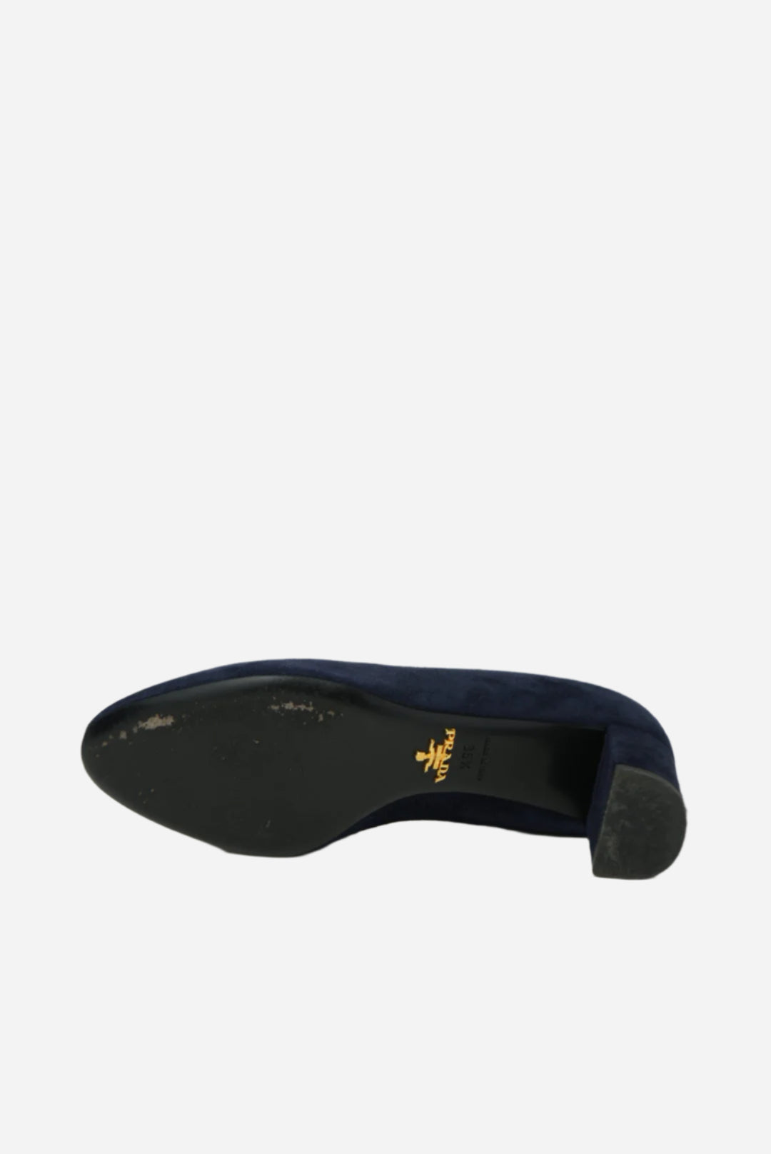 Prada Navy Blue Velvet Heels