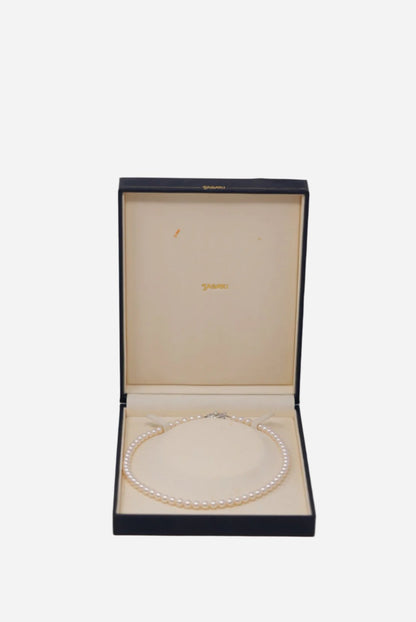 Tasaki 5.8-6.1mm Necklace Silver Hardware