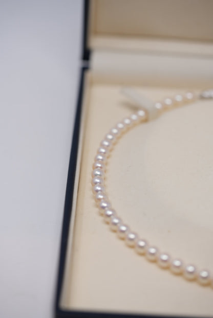 Tasaki 5.8-6.1mm Necklace Silver Hardware