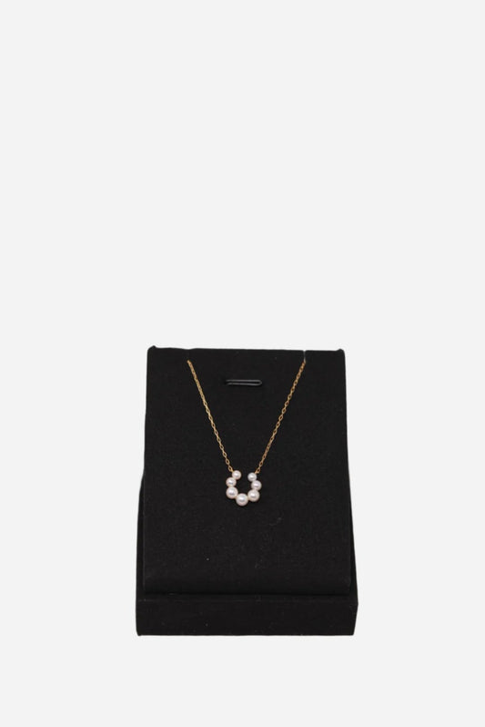 NoBrand Akoya Pearl Necklace New K18