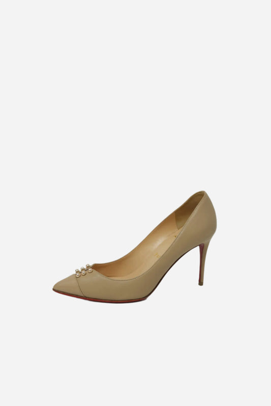 Christian Louboutin Beige Leather Heels