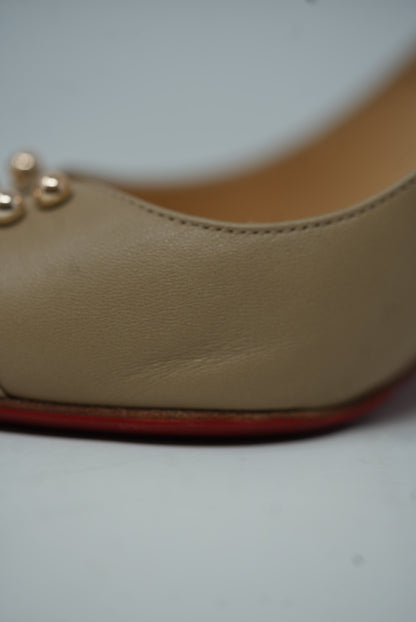 Christian Louboutin Beige Leather Heels