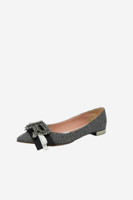 Rochas Houndstooth Crystal Flats