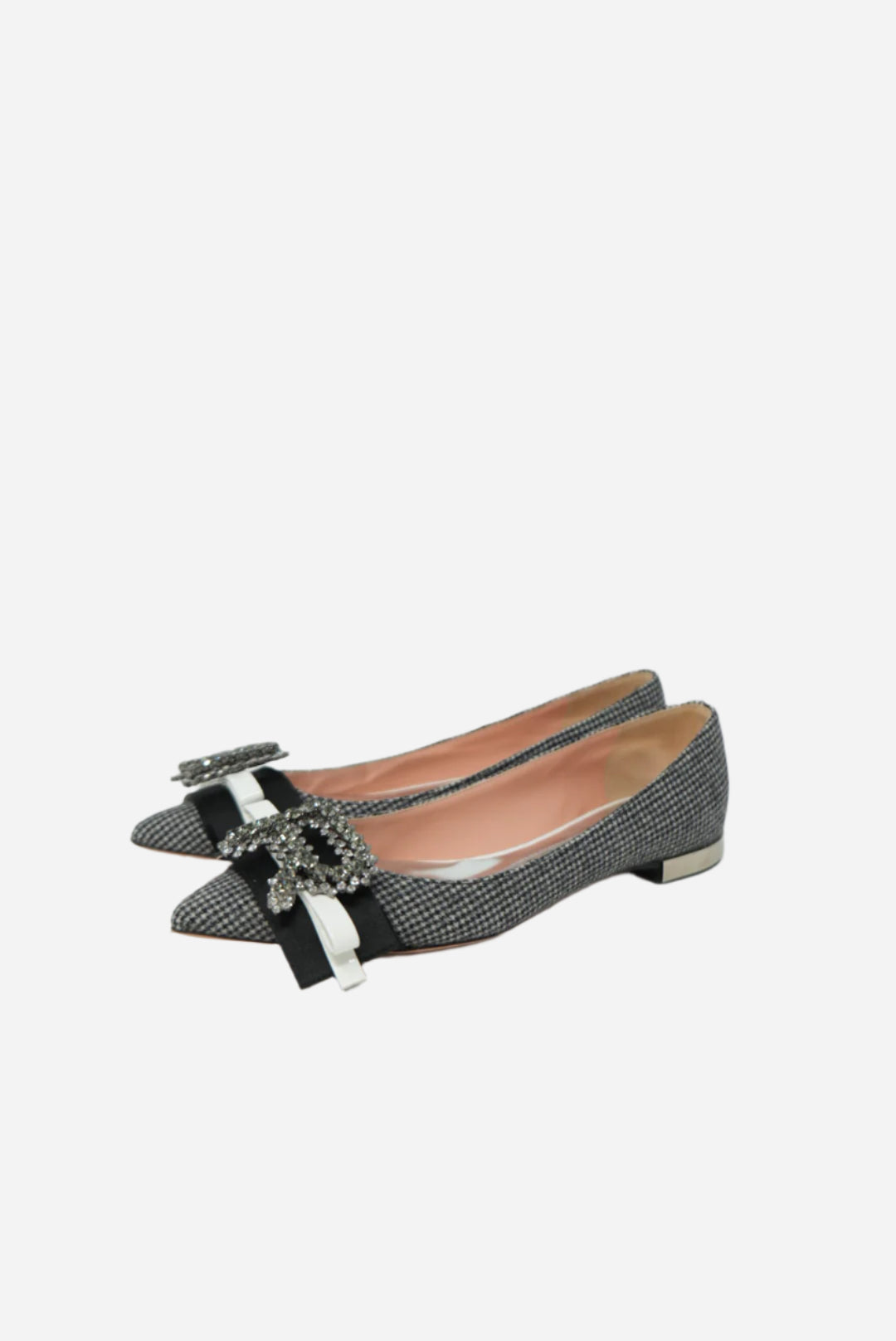 Rochas Houndstooth Crystal Flats