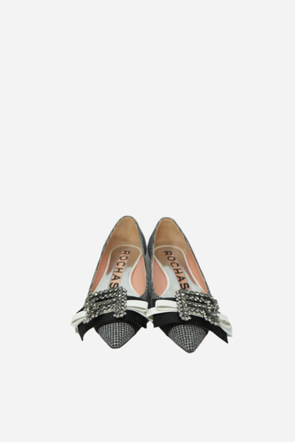Rochas Houndstooth Crystal Flats