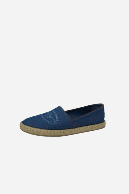 Louis Vuitton Blue Denim De Voyage Flats