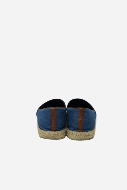 Louis Vuitton Blue Denim De Voyage Flats