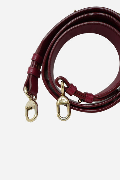 Christian Dior 2017 Red Lambskin Badges Small My Lady Dior Bag