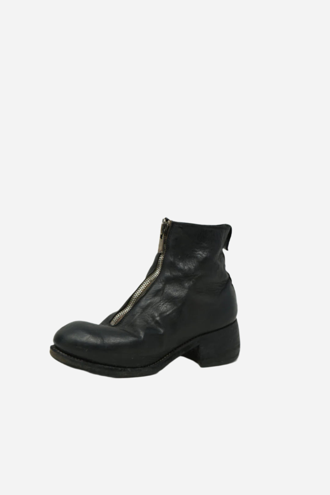 Guidi Black Leather PL1 Ankle Boots