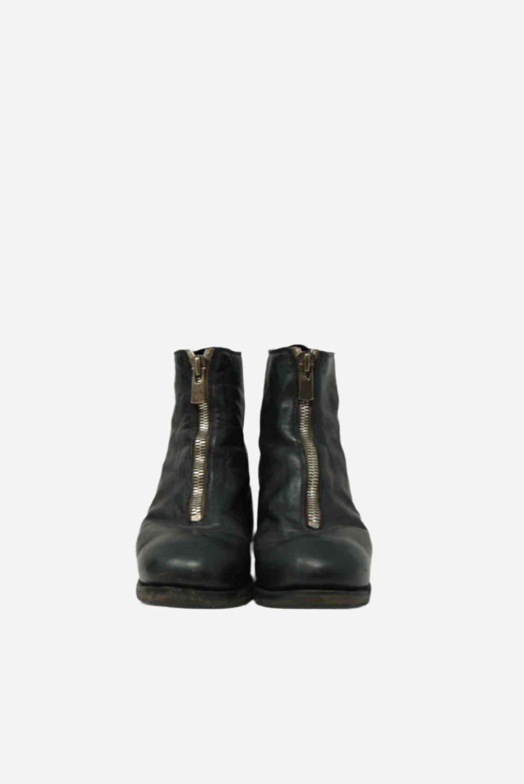 Guidi Black Leather PL1 Ankle Boots
