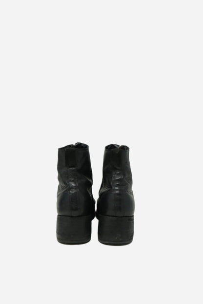 Guidi Black Leather PL1 Ankle Boots