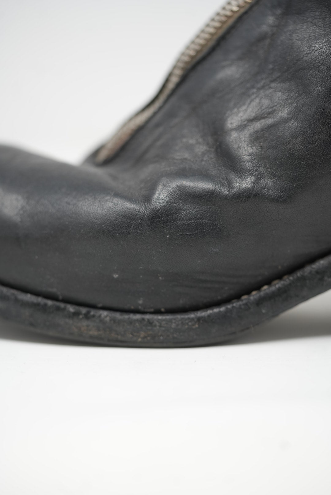 Guidi Black Leather PL1 Ankle Boots