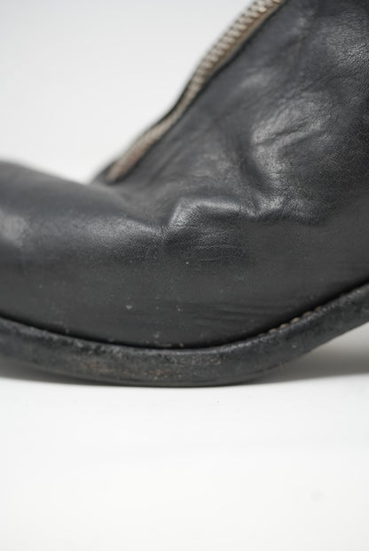 Guidi Black Leather PL1 Ankle Boots