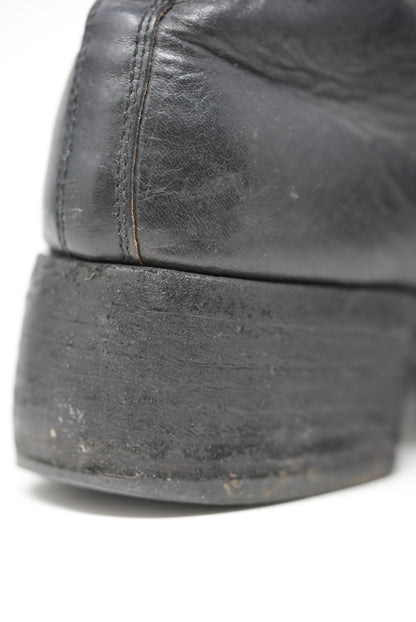 Guidi Black Leather PL1 Ankle Boots