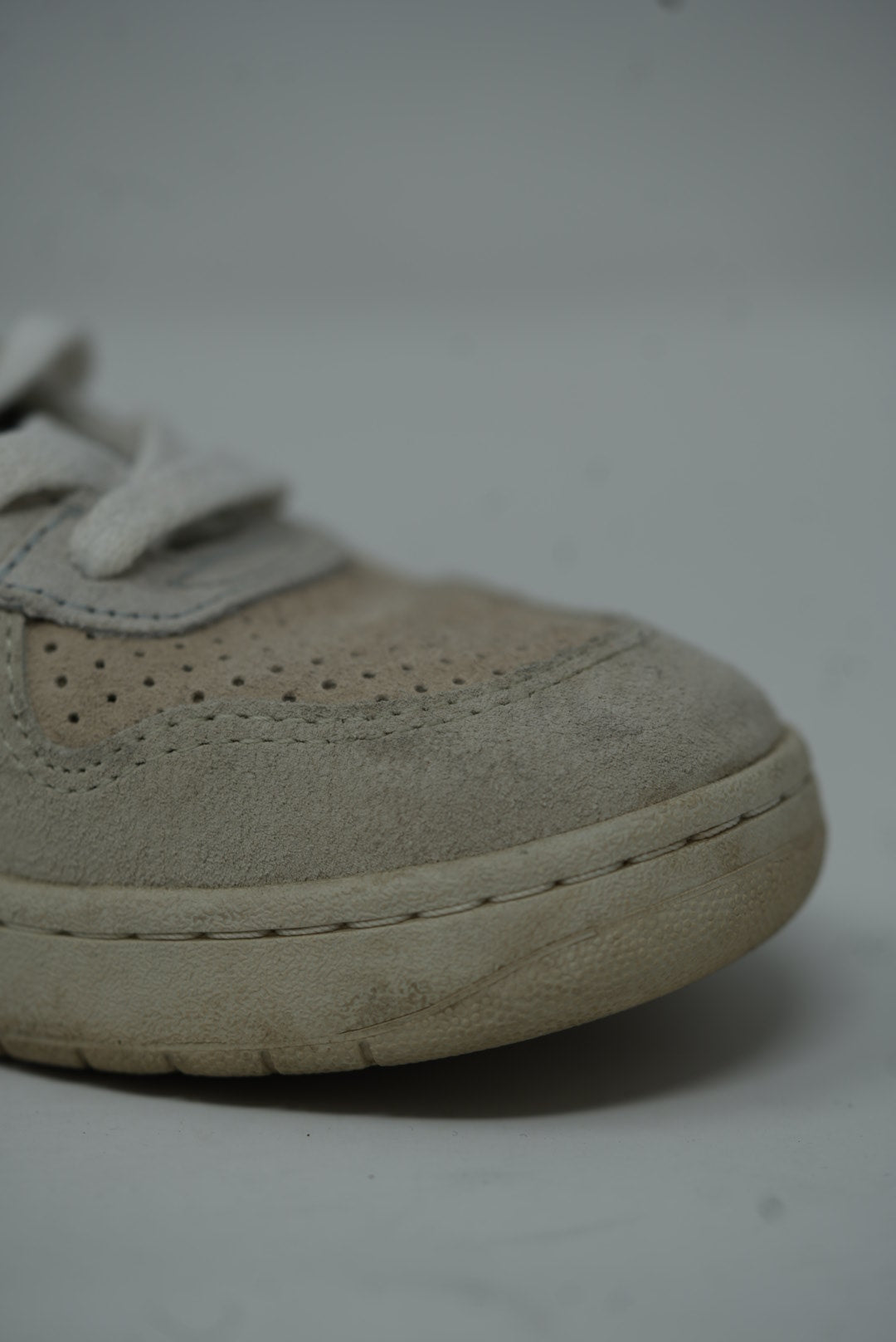 Veja White Suede Leather Sneakers