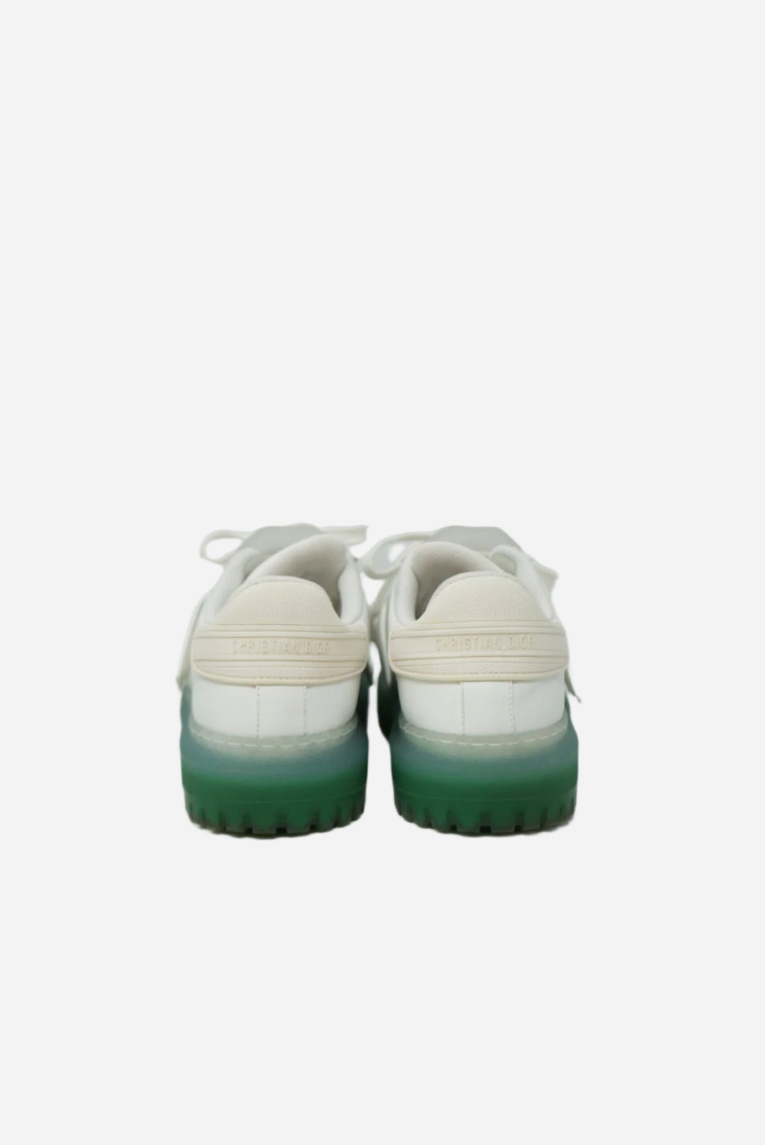 Dior Sneaker White Calf Cypress Green Transparent