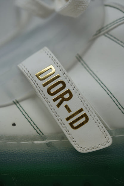 Dior Sneaker White Calf Cypress Green Transparent