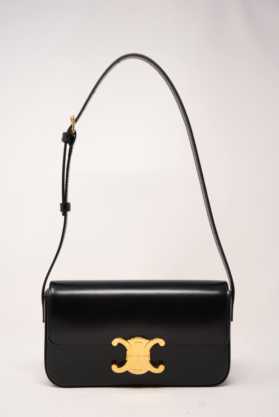 Celine SHOULDER BAG CLAUDE CALFSKIN BLACK