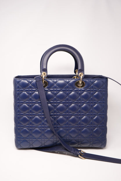 Dior Large Lady Dior Bag Lambskin 2018(Retail $9,000)