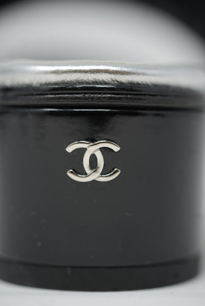 Pre-Owned Chanel Black Sequin Slingback Sandals