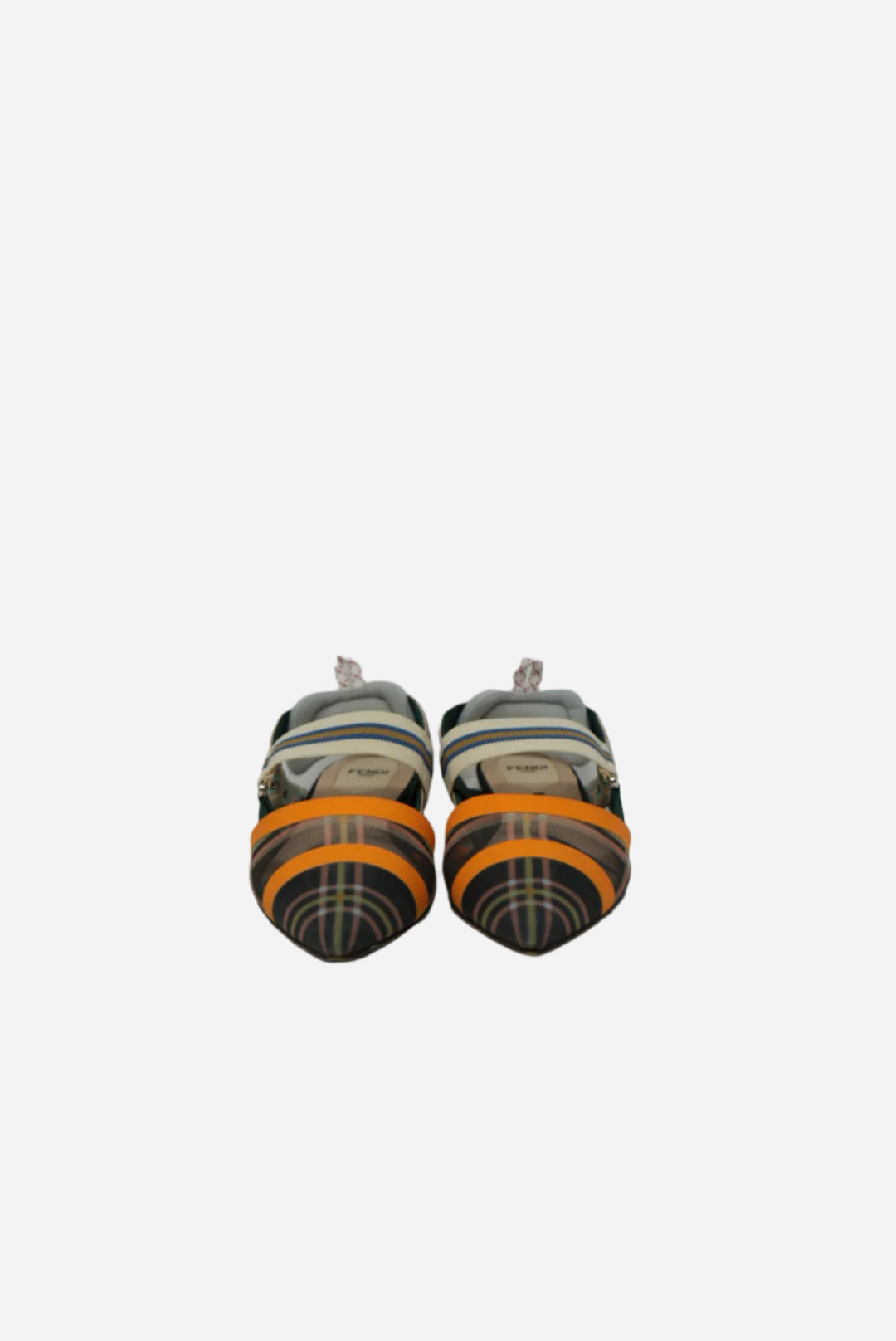 Fendi FF Multicolor Ballet Flats Slingback