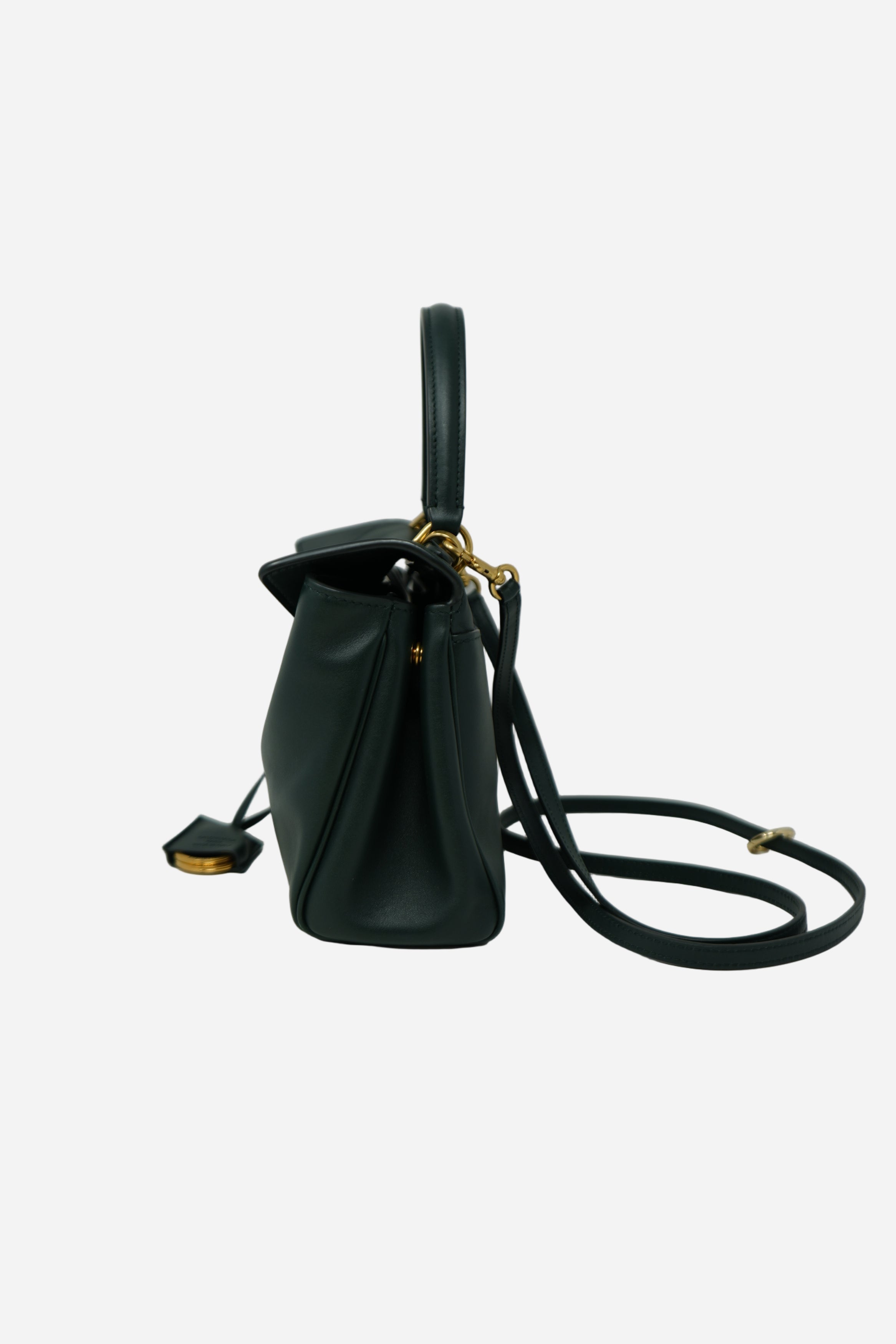 Balenciaga Green Calfskin Mini Rodeo Handbag