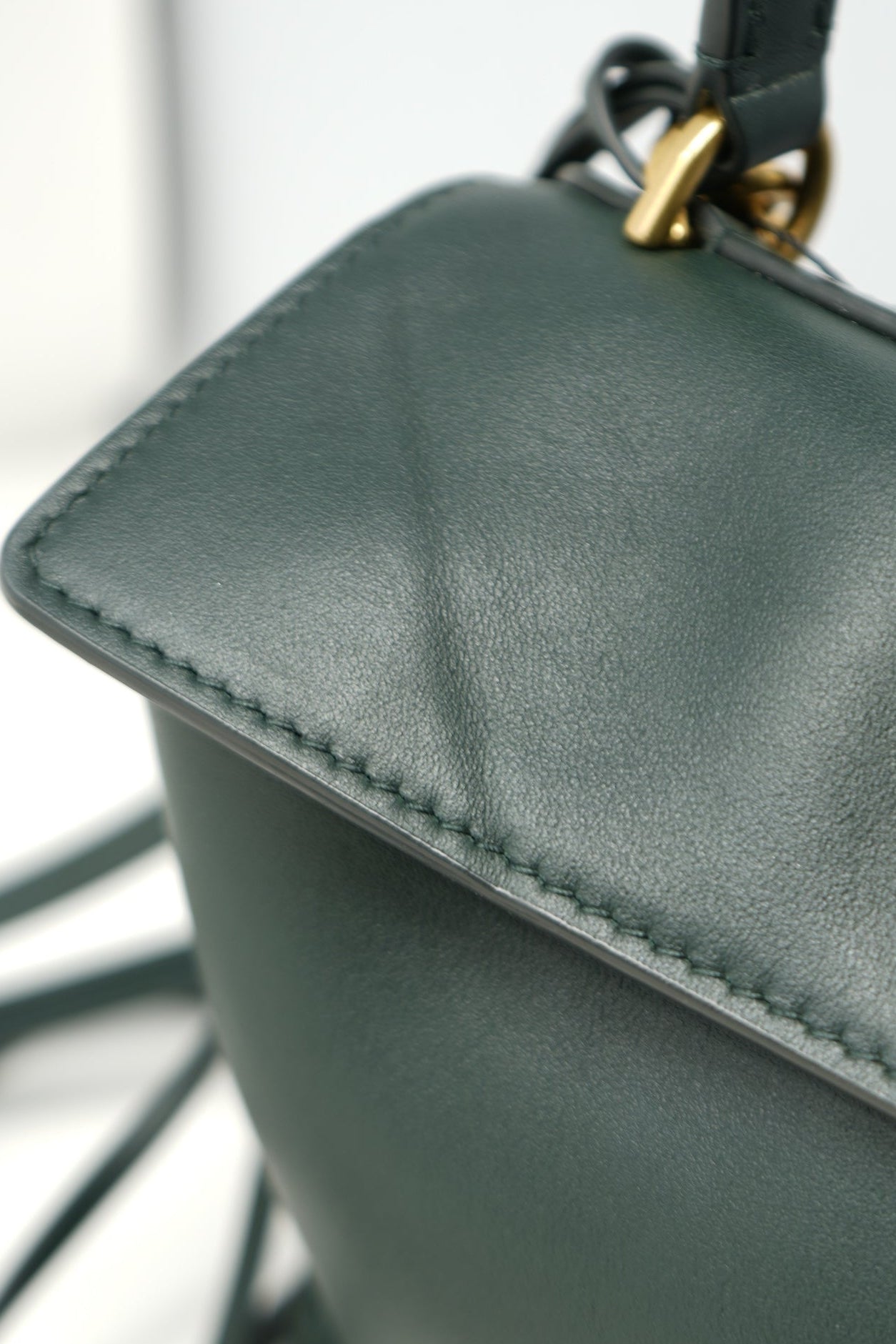 Balenciaga Green Calfskin Mini Rodeo Handbag