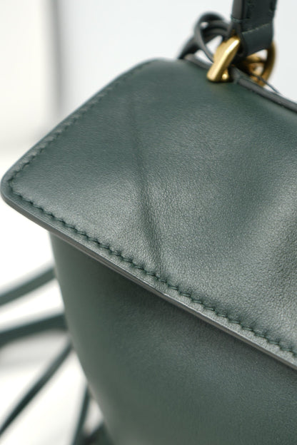 Balenciaga Green Calfskin Mini Rodeo Handbag