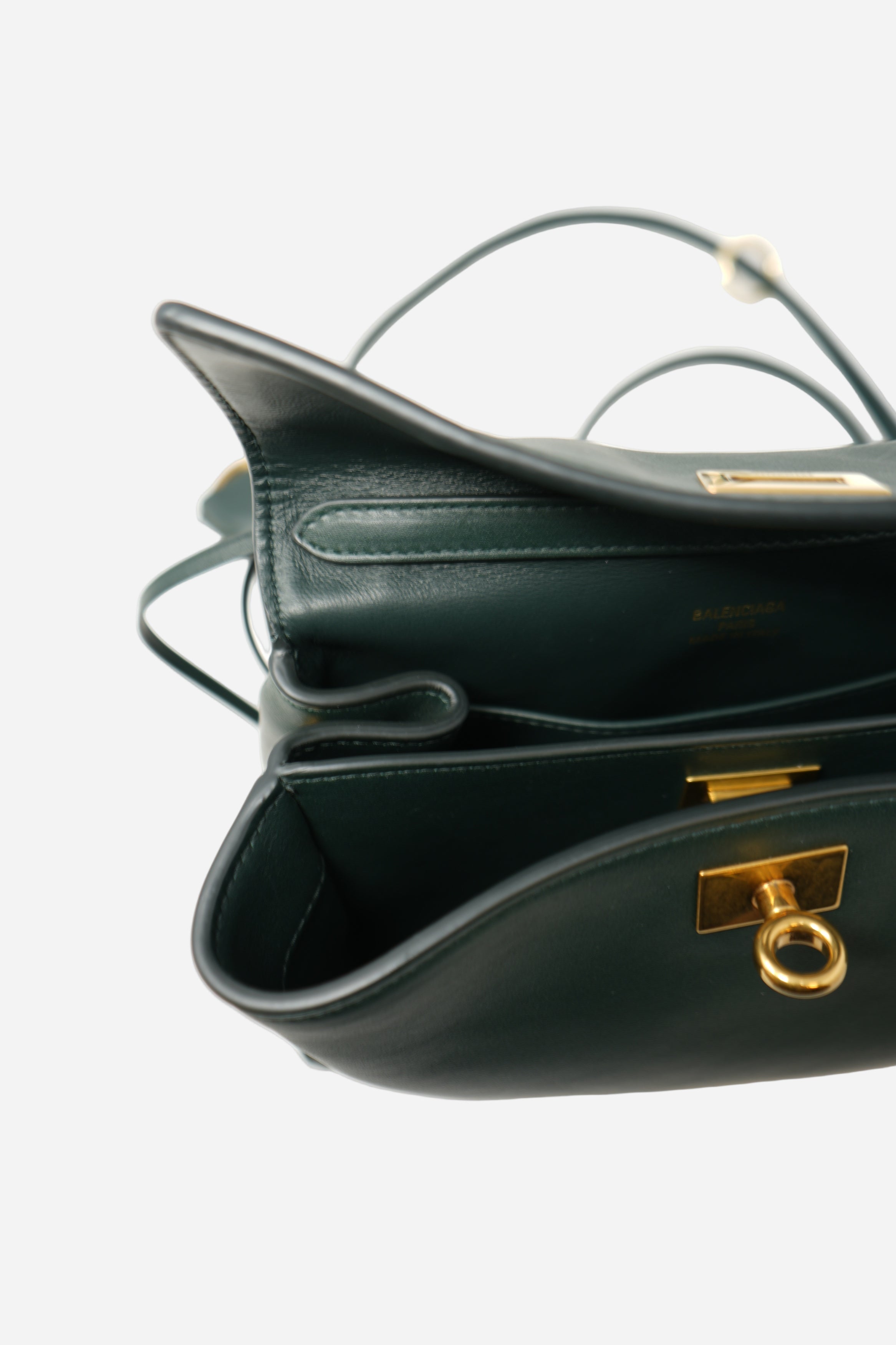 Balenciaga Green Calfskin Mini Rodeo Handbag