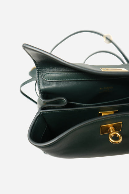 Balenciaga Green Calfskin Mini Rodeo Handbag