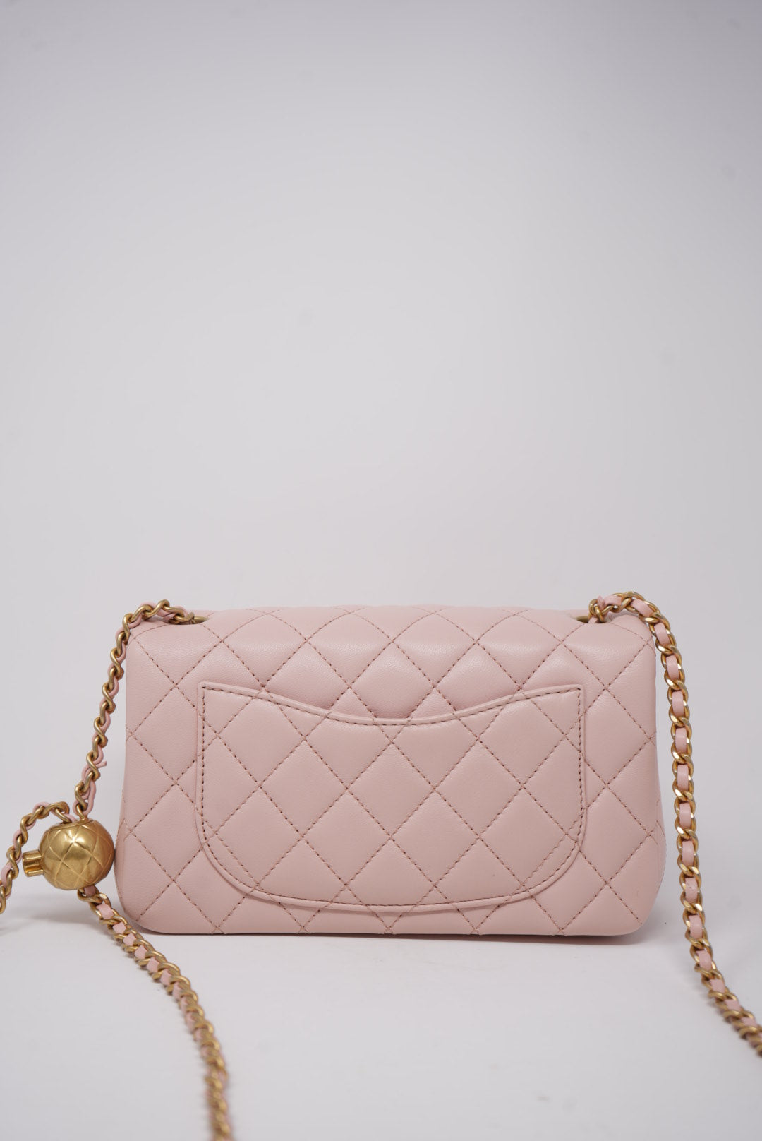 Pre-Owned Chanel Mini Flap Bag Pearl Crush 2023